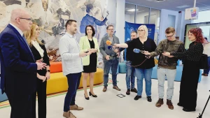 Konferencja prasowa w Centrum Edukacyjnym SMWI –