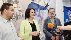 Konferencja prasowa w Centrum Edukacyjnym SMWI –