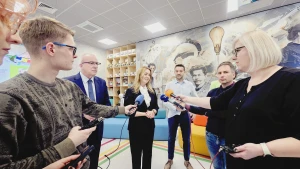 Konferencja prasowa w Centrum Edukacyjnym SMWI –