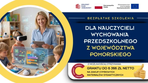 POMORSKIE: Szansa na granty i szkolenia dla nauczycieli wychowania przedszkolnego